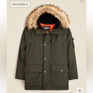 Jcrew Mens Nordic Parka - size M. Like New condition